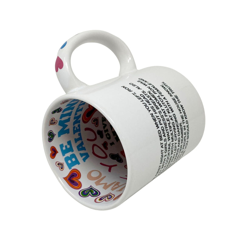 Jersey Shore "The Note" Be My Valentine Coffee Mug, Dear Sam Anonymous Letter Coffee Cup