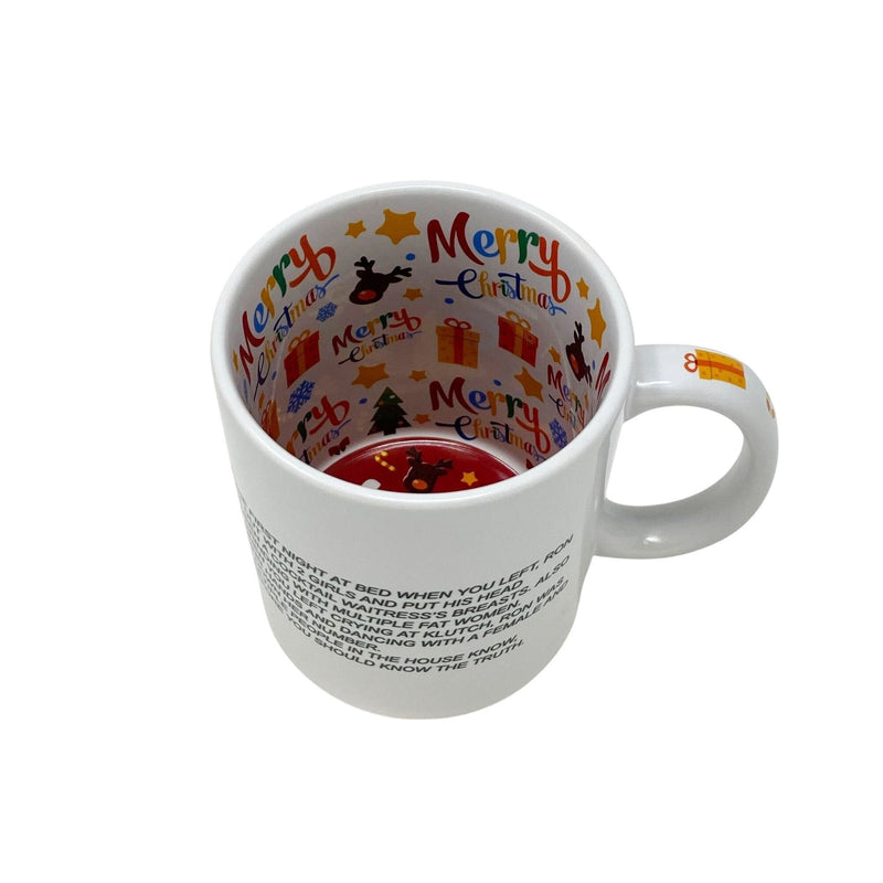 Jersey Shore "The Note" Merry Christmas Coffee Mug, Dear Sam Anonymous Letter Coffee Cup