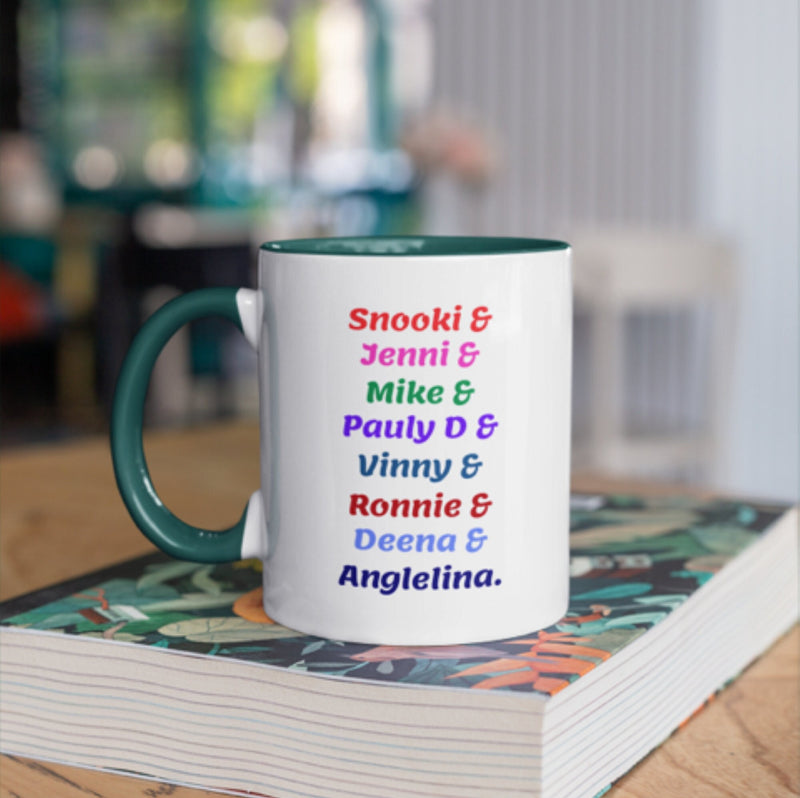 Jersey Shore Note Mug color green perfect for morning coffee