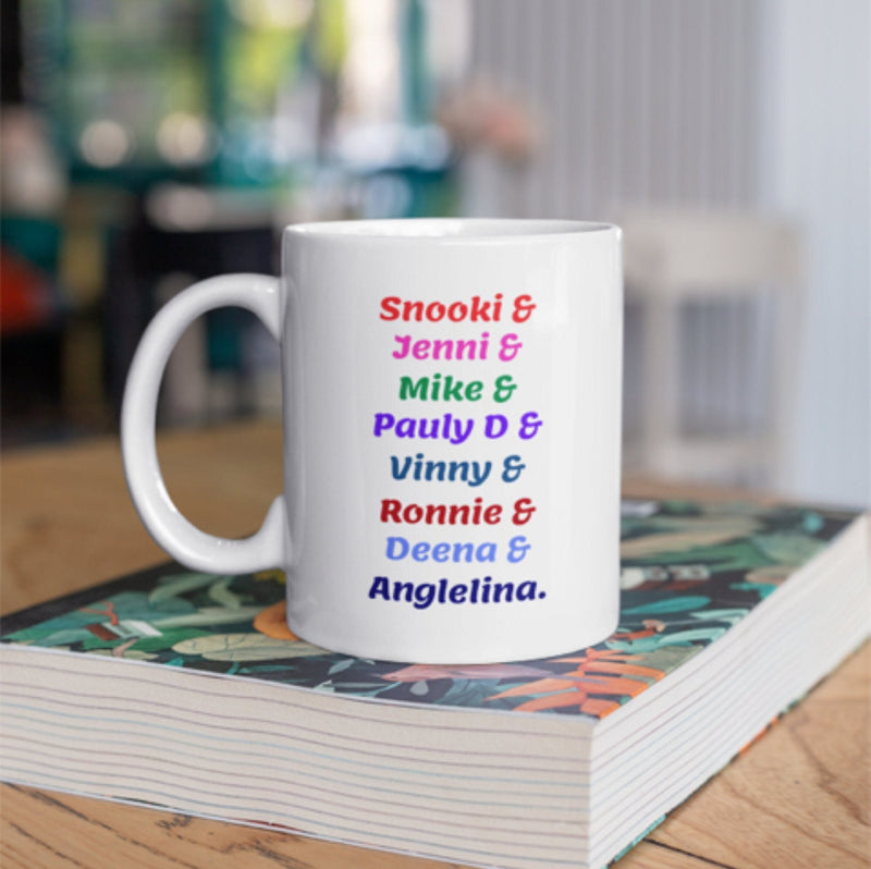 Jersey Shore Note Mug color white perfect for morning coffee