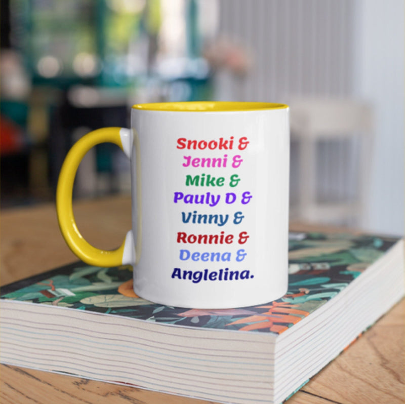 Jersey Shore Note Mug color yellow perfect for morning coffee