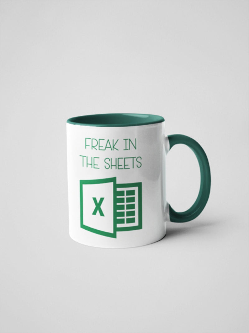 Freak In The Sheets Coffee Mug 11 oz Coffee Mug , Accountant Gift,Excel  Coffee Mug