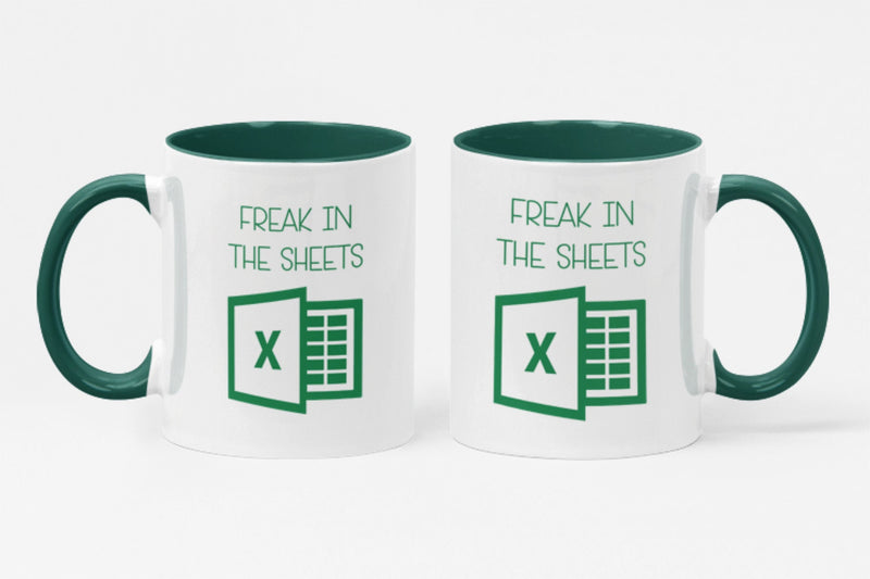 Freak In The Sheets Coffee Mug 11 oz Coffee Mug , Accountant Gift,Excel  Coffee Mug