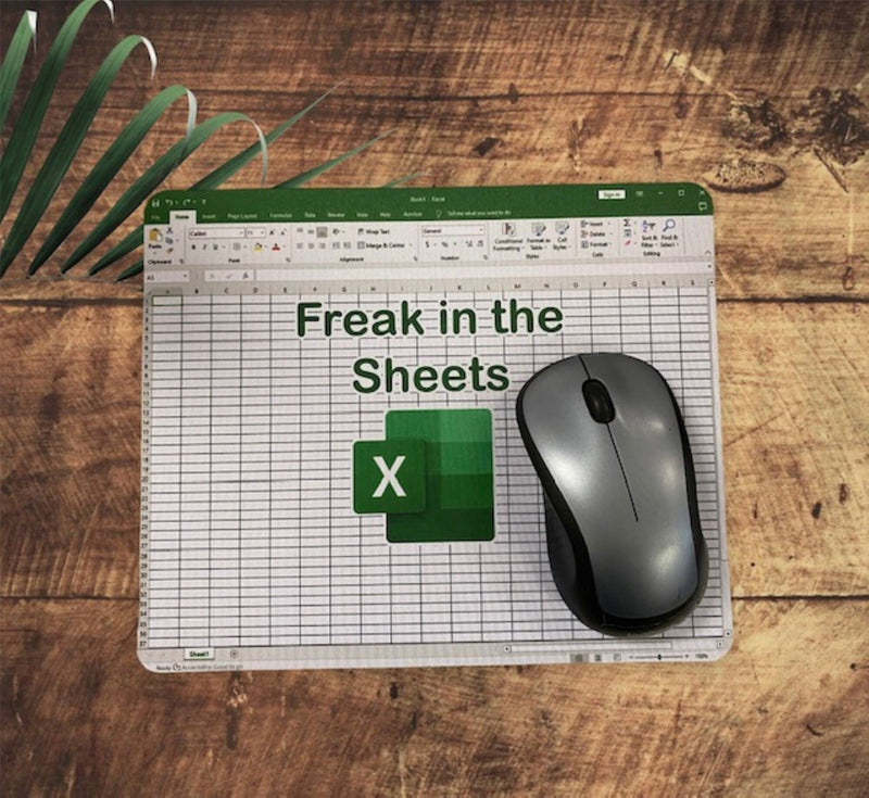 Freak In the Sheets Mouse Pad/ Desk Accessories, Desk accessories, Office Desk Accessories, Accountant,Gift Coworker (02)