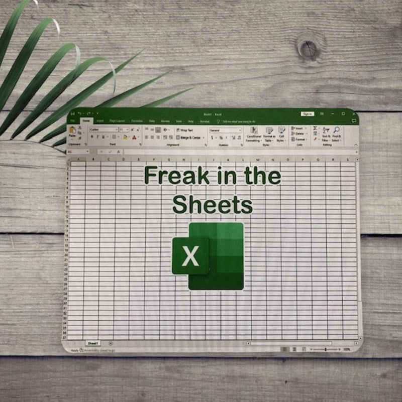 Freak In the Sheets Mouse Pad/ Desk Accessories, Desk accessories, Office Desk Accessories, Accountant,Gift Coworker (02)